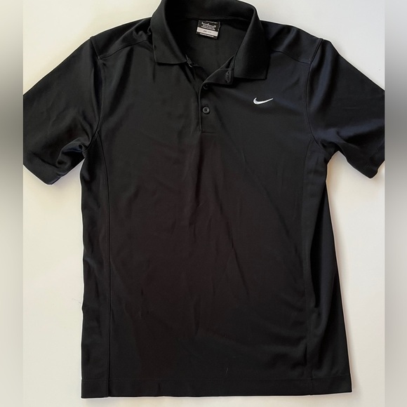 Nike Men’s Dri-Fit Black Short Sleeve Golf Polo Shirt Size Small - Picture 7 of 7